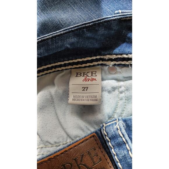 BKE Addison Whiskering Slightly Distressed Women's Jean's 27 - Picture 5 of 6